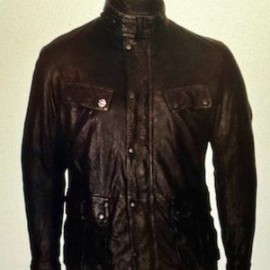 Mens Barbour Sundance Leather Jacket XL